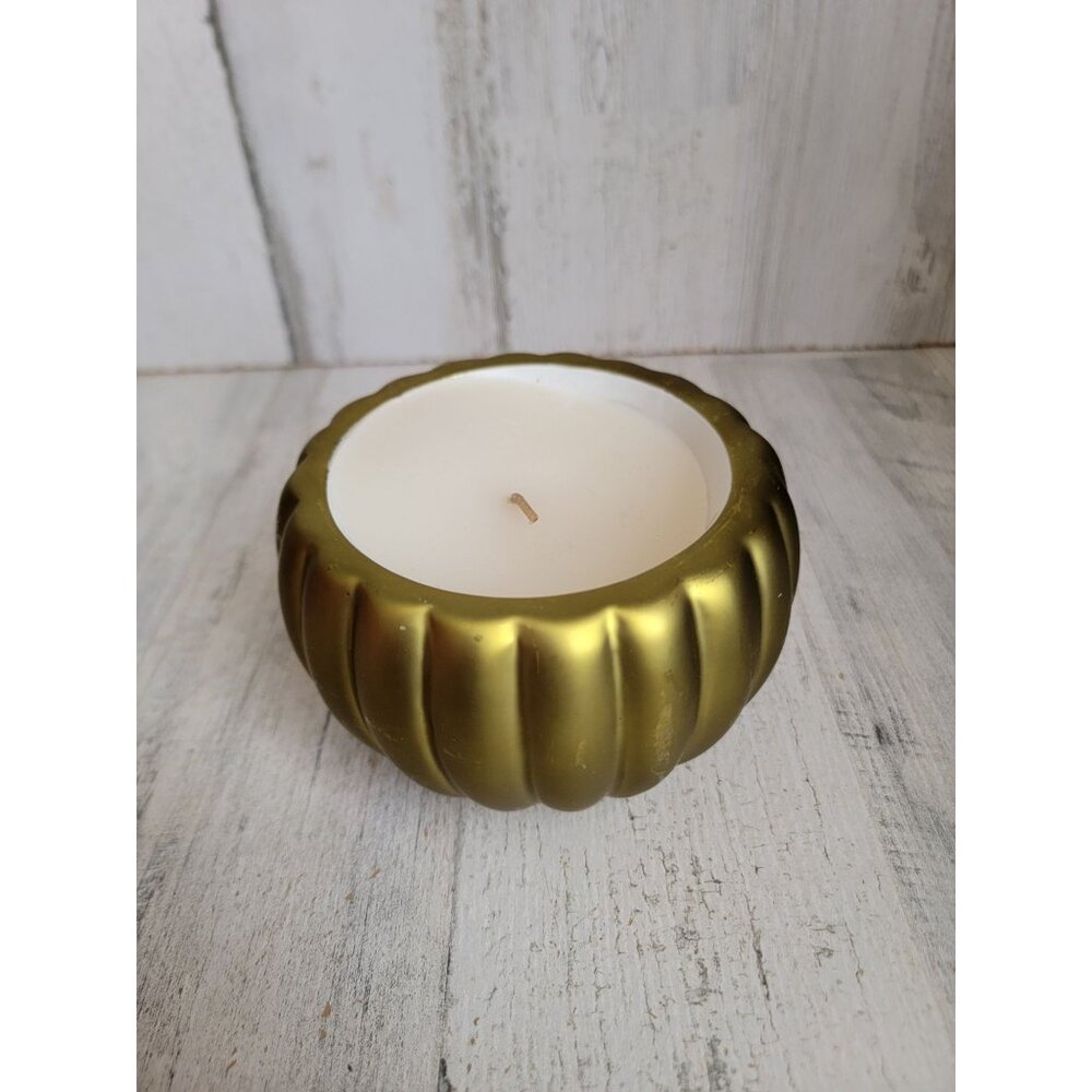 Green pumpkin candle holder‎ fall Halloween home decor